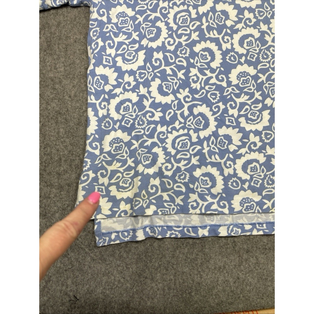 Vintage Polo Ralph Lauren Shirt Mens XXL Large Blue Floral Print AOP Coastal - Picture 3 of 11